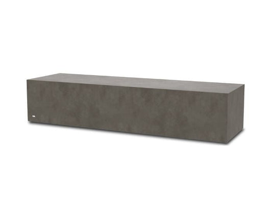 Studio view of the Blinde Design Bloc L3 concrete coffee table in the colour natural