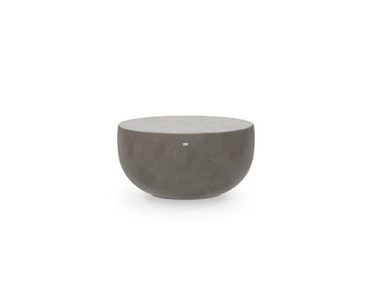 View of the Blinde Design Circ M1 concrete coffee table in the colour natural
