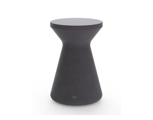 Studio view of the Blinde Design Solo R1 concrete stool in the colour graphite