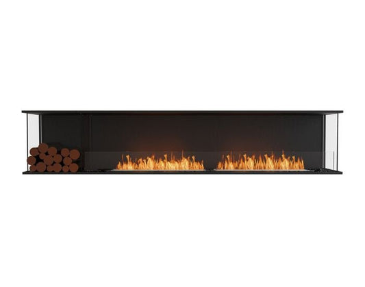 Studio front view of the EcoSmart Fire Flex 104BY.BXL Bay Fireplace Insert
