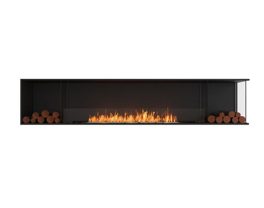 Studio front view of the EcoSmart Fire Flex 104RC.BX2 Right Corner Fireplace Insert
