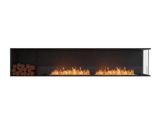 Studio front view of the EcoSmart Fire Flex 104RC.BXL Right Corner Fireplace Insert