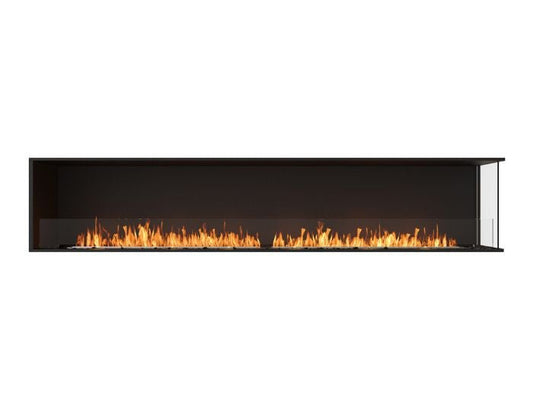 Studio front view of the EcoSmart Fire Flex 104RC Right Corner Fireplace Insert