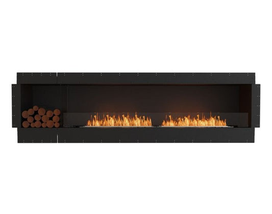 Studio front view of the EcoSmart Fire Flex 104SS .BXL Single Sided Fireplace Insert with flaps