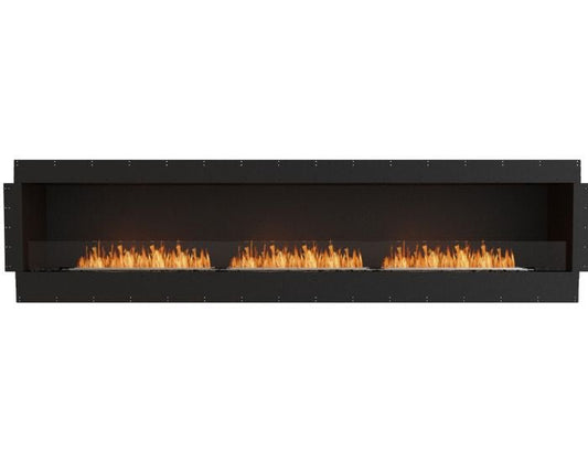 Studio front view of the EcoSmart Fire Flex 122SS Single Sided Fireplace Insert with flaps