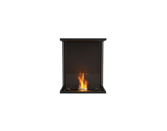 Studio front view of the EcoSmart Fire Flex 18BY Bay Fireplace Insert