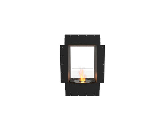 Studio front view of the EcoSmart Fire Flex 18DB Double Sided Fireplace Insert with flaps