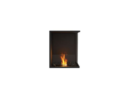 Studio front view of the EcoSmart Fire Flex 18RC Right Corner Fireplace Insert