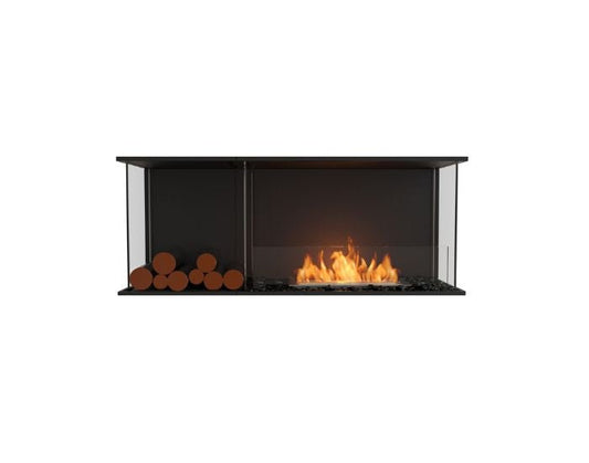 Studio front view of the EcoSmart Fire Flex 50BY.BXL Bay Fireplace Insert
