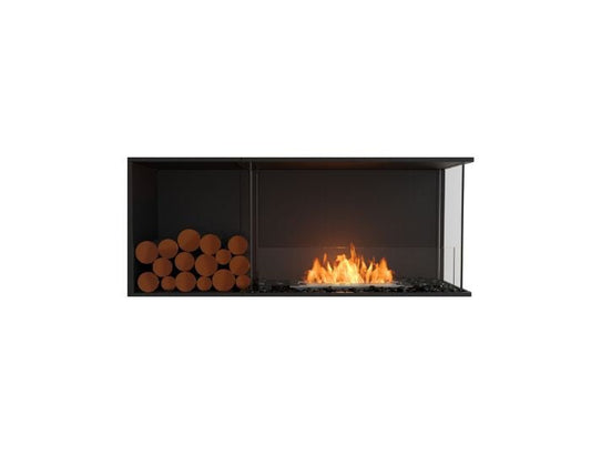 Studio front view of the EcoSmart Fire Flex 50RC.BXL Right Corner Fireplace Insert