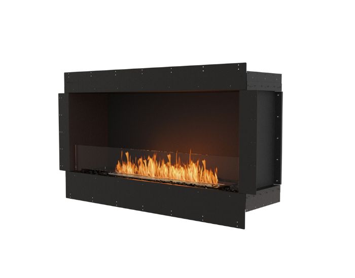 Studio side view of the EcoSmart Fire Flex 50SS Single Sided Fireplace Insert with flaps