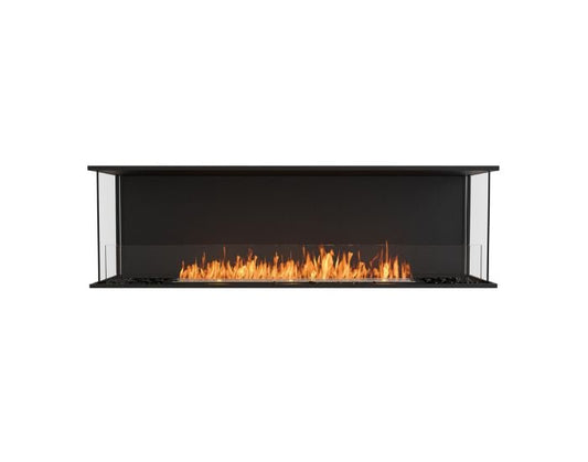 Studio front view of the EcoSmart Fire Flex 68BY Bay Fireplace Insert