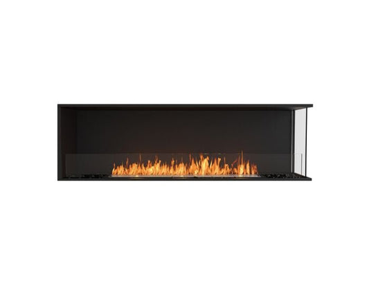 Studio front view of the EcoSmart Fire Flex 68RC Right Corner Fireplace Insert