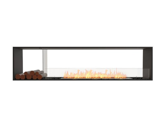 Studio front view of the EcoSmart Fire Flex 86DB.BX1 Double Sided Fireplace Insert