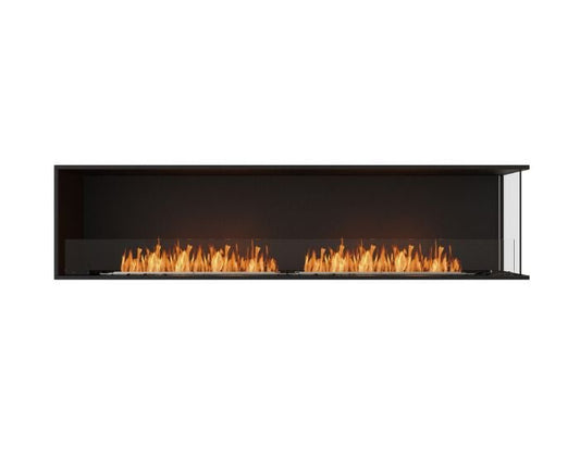 Studio front view of the EcoSmart Fire Flex 86RC Right Corner Fireplace Insert