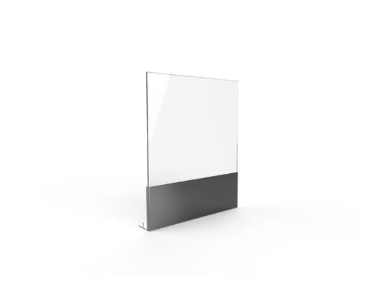 Studio view of the EcoSmart Fire ghost Fire Screen in the colour stainless steel