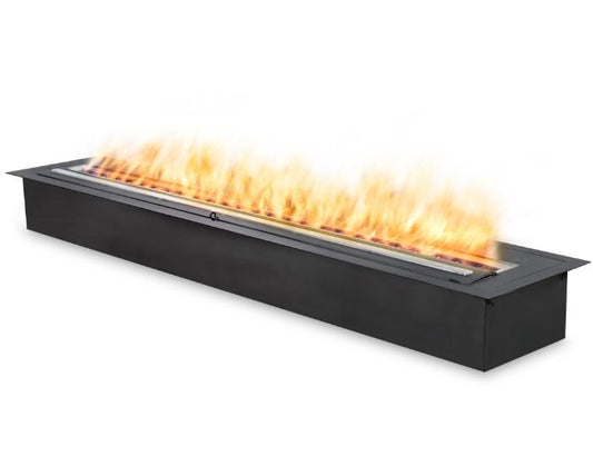 Studio view of the EcoSmart Fire XL1200 Bioethanol Burner in the colour black