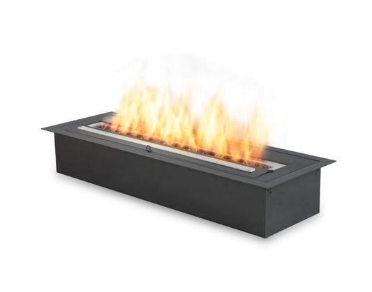 Studio view of the EcoSmart Fire XL700 Bioethanol Burner in the colour black
