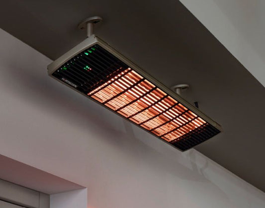 View of the Heatscope Extension rods with the Heatscope Spot Infrared Heater