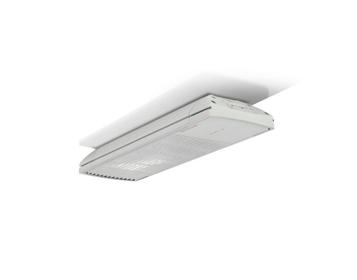 Studio view of the Heatscope Spot 2800w Radiant Heater in the colour white